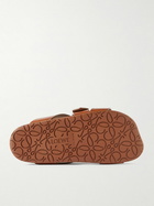 LOEWE - Paula's Ibiza Ease Buckled Leather Slides - Brown