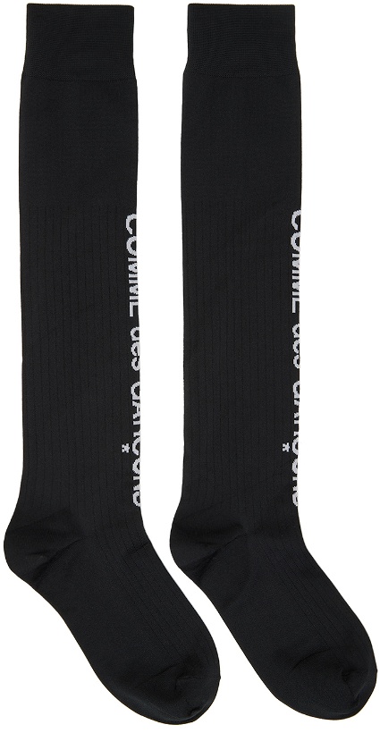 Photo: Comme des Garçons Homme Plus Black Logo Socks