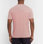 Officine Generale - Slim-Fit Striped Cotton-Jersey T-Shirt - Tomato red