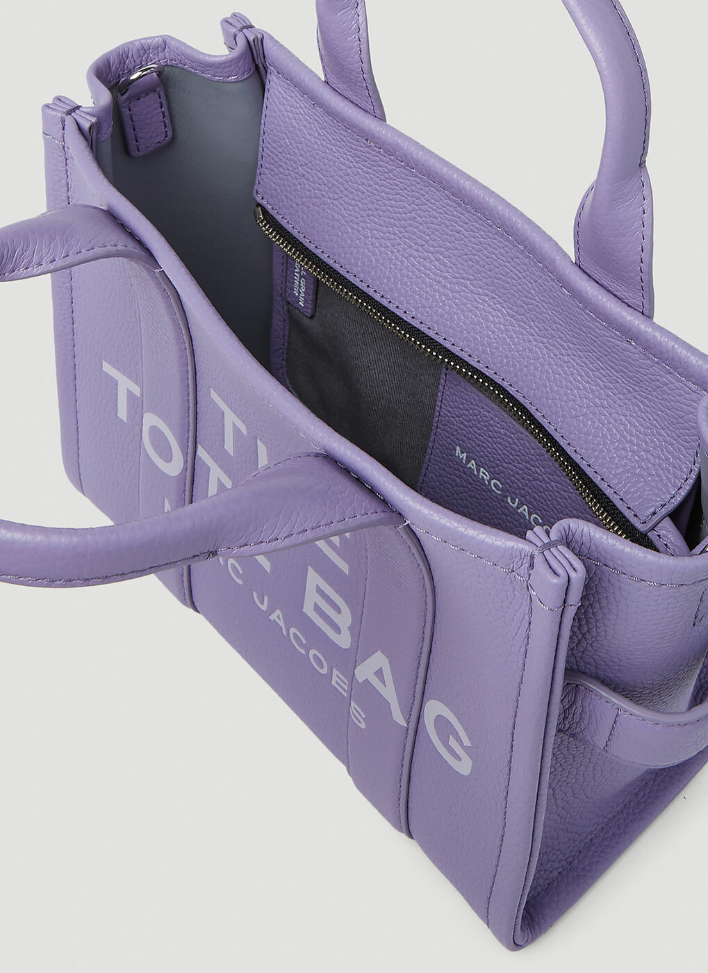 ハンドバッグ The Mini Tote - Marc Jacobs - Synthetic - Purple Marc Jacobs The Leather Mini Orchid Haze Tote Bag in Purple