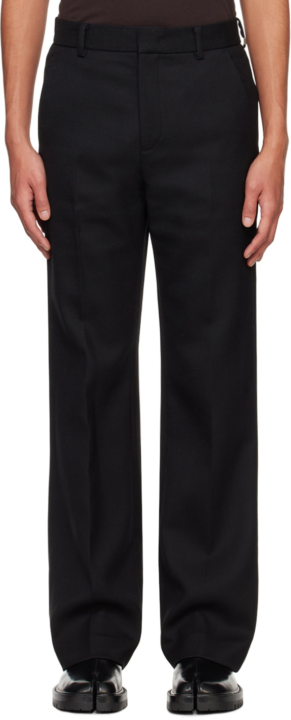 System Black Bootcut Trousers System