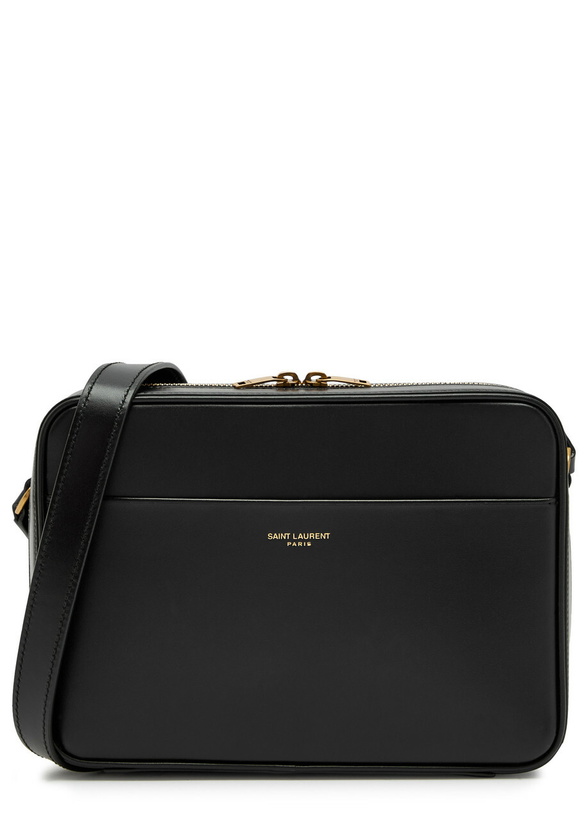 Photo: Saint Laurent Daily Cam Logo Leather Cross-body bag - Black - One Size