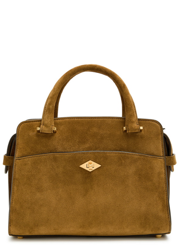Photo: Metier Private Eye Mini Suede top Handle bag - Tan - One Size