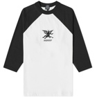 Heresy Men's Demon Baseball Shirt in Ecru/Black