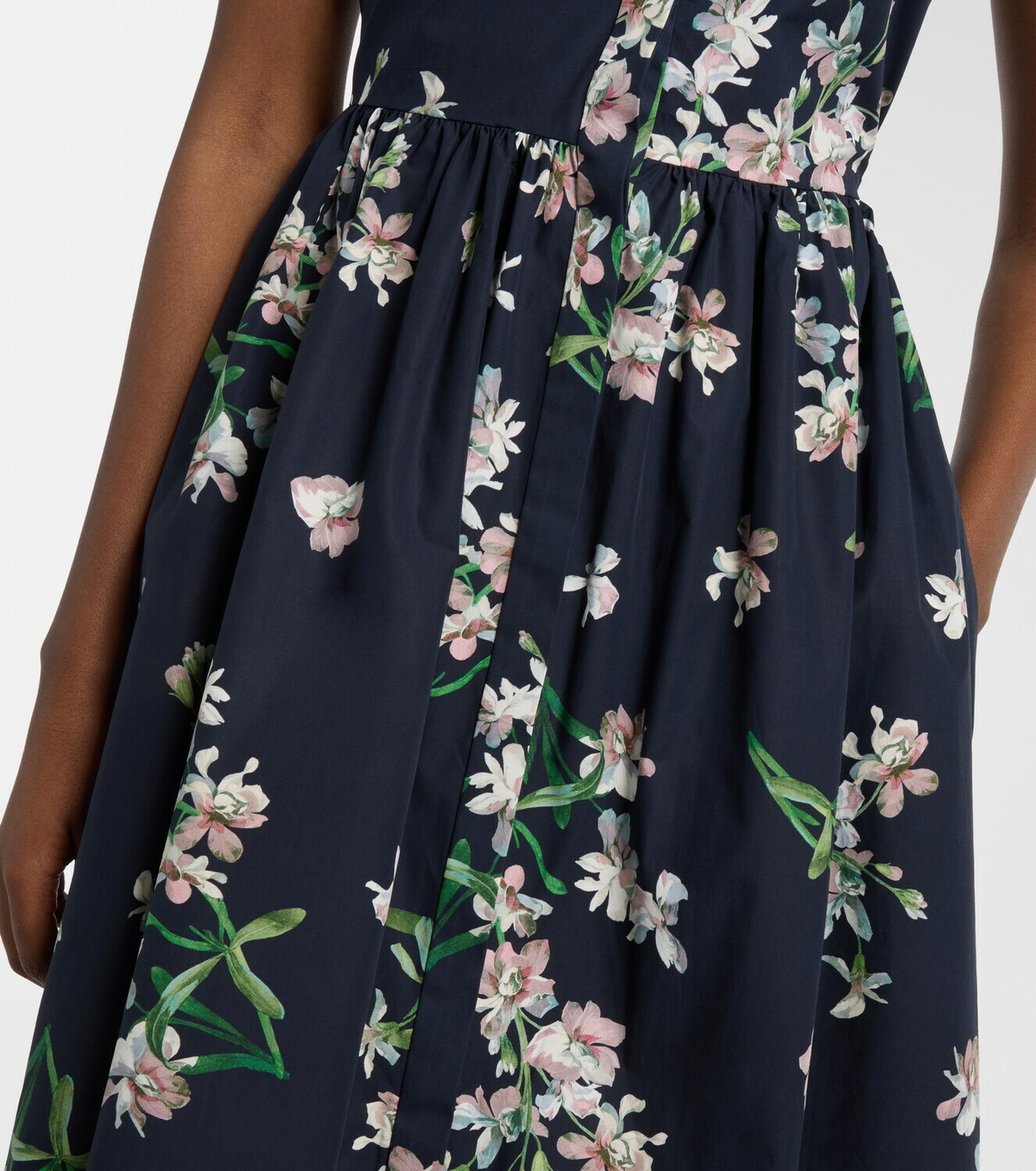 Erdem Floral cotton midi dress