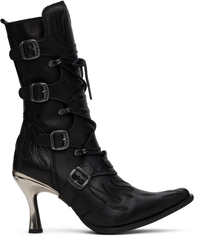 Photo: VETEMENTS Black New Rock Edition Rockstar Boots