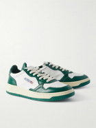 Autry - Medalist Two-Tone Leather Sneakers - Green