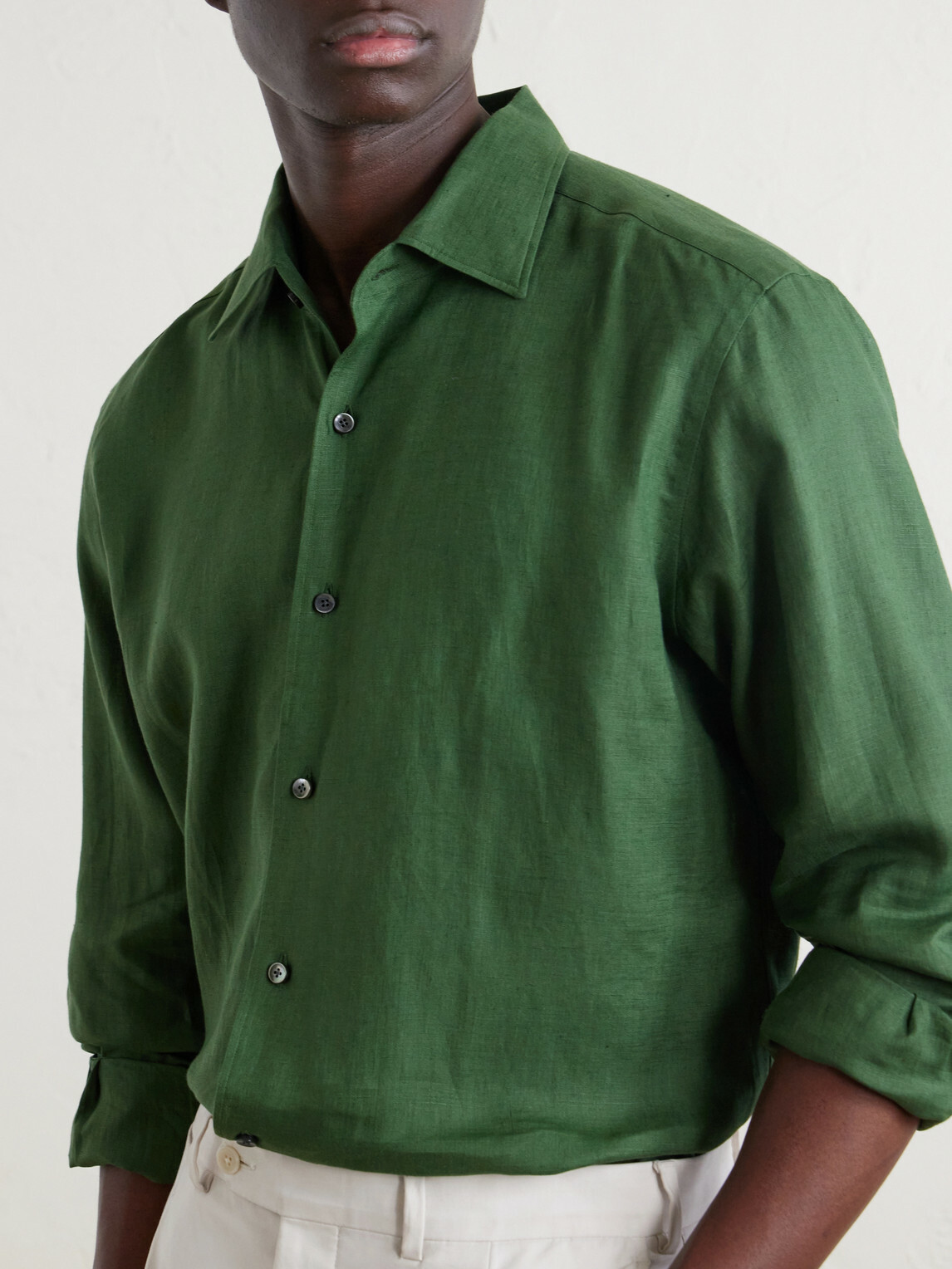 Zegna - Oasi Linen Shirt - Green