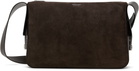 Ferragamo Brown Medium 'Gancini' Buckles Bag