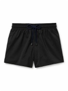 Vilebrequin - Man Slim-Fit Short-Length Recycled Swim Shorts - Black