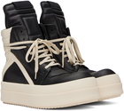 Rick Owens Black Porterville Mega Bumper Geobasket Sneakers