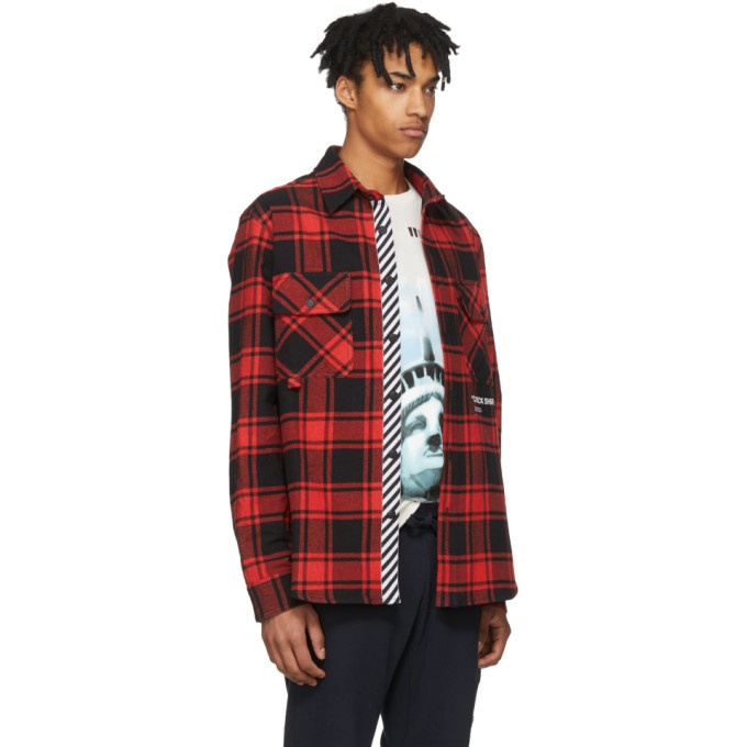 Off-White Red and Black Shirt Off-White