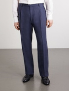 Rubinacci - Ciro Straight-Leg Linen Suit Trousers - Blue