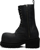 Balenciaga Black Stomper Boots