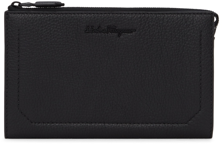 Photo: Salvatore Ferragamo Black Firenze Pouch