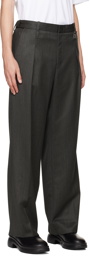 Wooyoungmi Gray Tapered Trousers
