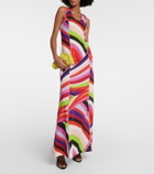 Pucci Printed cotton maxi dress