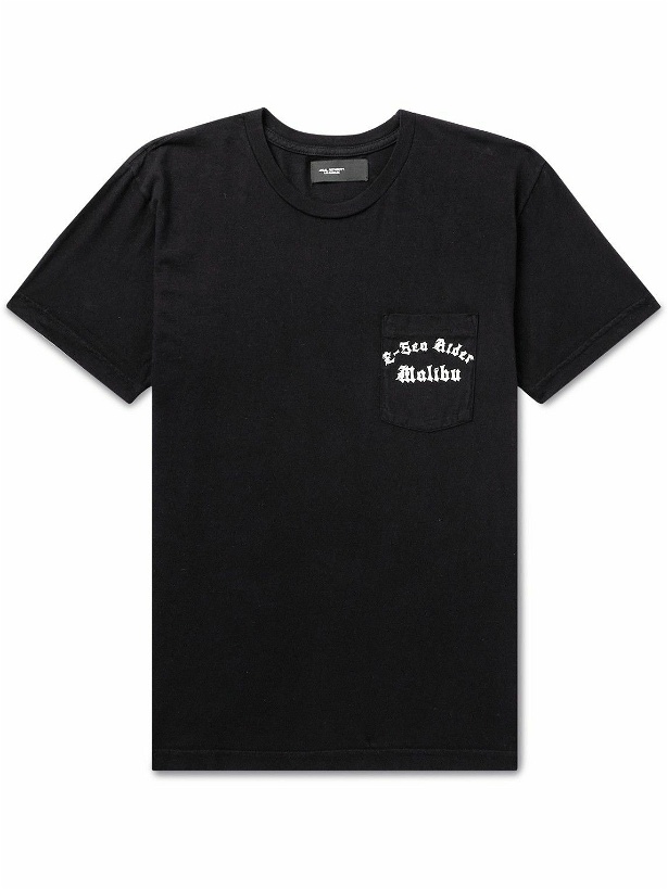 Photo: Local Authority LA - E-Sea Rider Printed Cotton-Jersey T-Shirt - Black