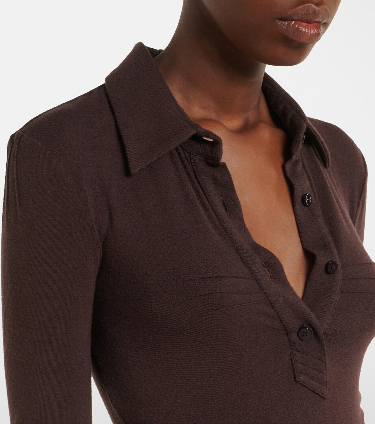 The Attico Belted polo dress