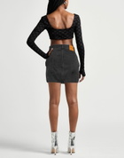 Heron Preston Womens Denim skirt Charcoal