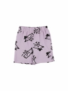 BOBO CHOSES Birds Print Organic Cotton Shorts