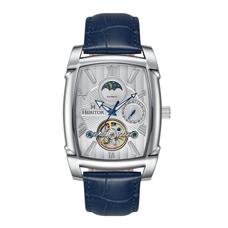 Heritor Valentin Automatic Silver Dial Mens Watch HERHS4403