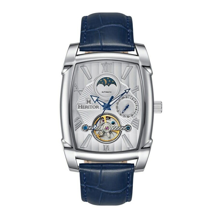 Photo: Heritor Valentin Automatic Silver Dial Mens Watch HERHS4403