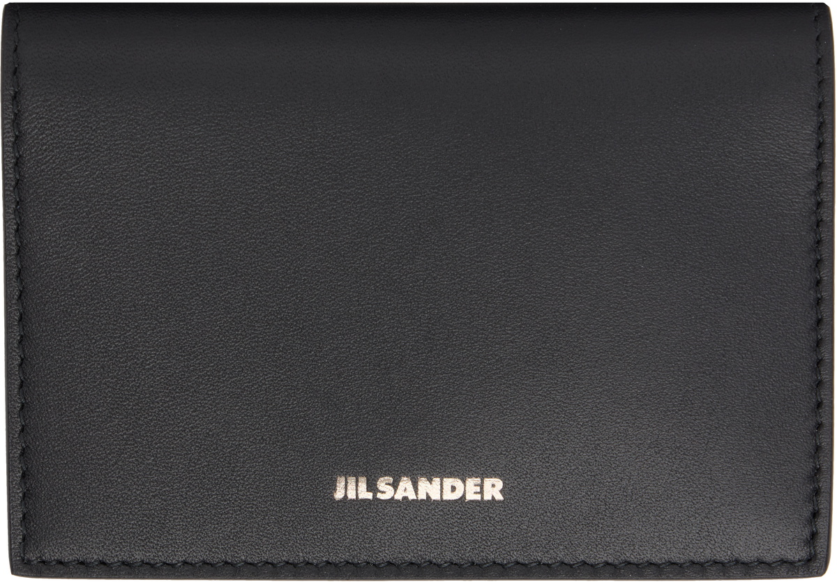Jil Sander Black Flat Card Holder