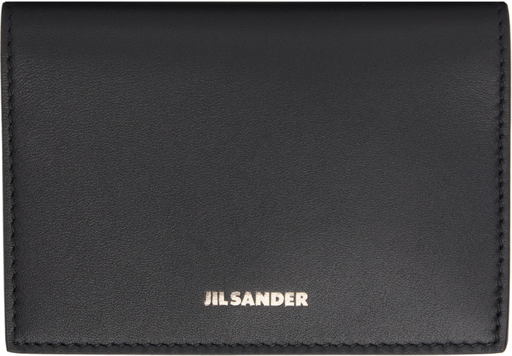 Photo: Jil Sander Black Flat Card Holder