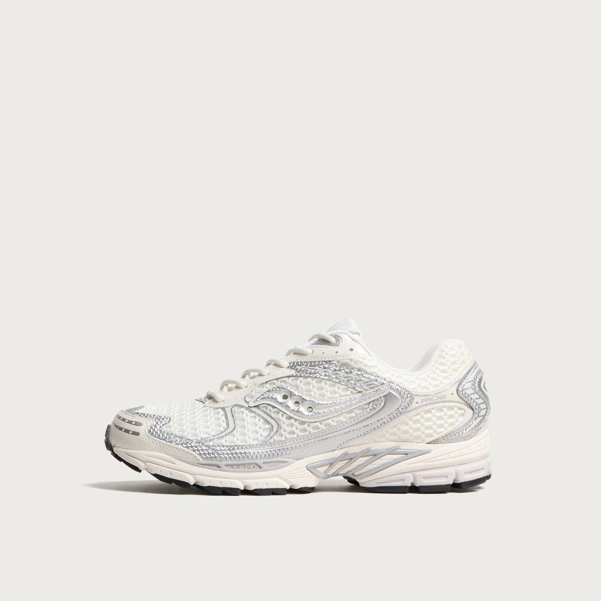 Saucony Progrid Ride 1 Sneaker in Ivory/Silver