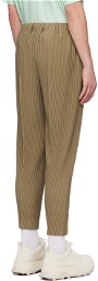 HOMME PLISSÉ ISSEY MIYAKE Beige Compleat Trousers