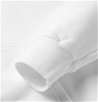 Sorry In Advance - Logo-Print Fleece-Back Cotton-Jersey Hoodie - White