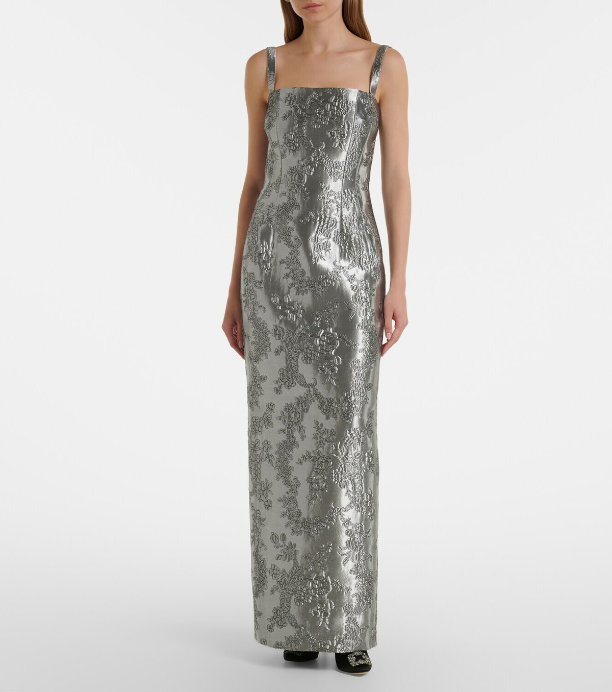 Emilia Wickstead Regina floral cloqué gown