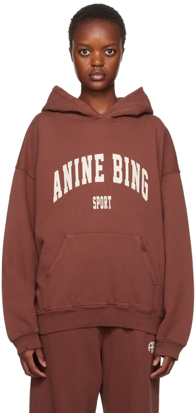 Photo: ANINE BING Burgundy Harvey Hoodie