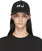 Marc Jacobs Black 'The Cap' Embroidered Logo Cap