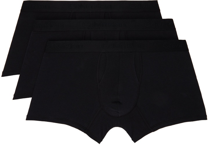 Photo: Calvin Klein Underwear Three-Pack Black Standard Boxers