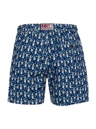 MC2 Saint Barth Man Lightweight Fabric Swim-shorts Lighting Micro Fantasy With Sambuca Molinari Print| Sambuca Molinari Special Edition
