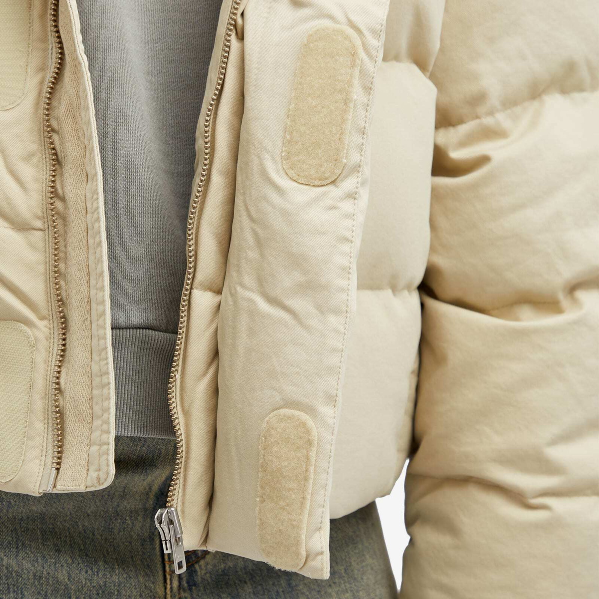 Entire Studios Women's Puffer Jacket in Off White