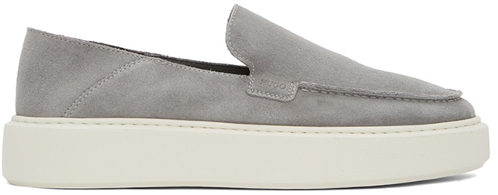 Photo: Hugo Grey Leather Quiver Loafers