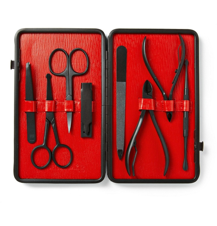 Photo: Czech & Speake - Leather-Bound Manicure Set - Red