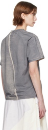 Eckhaus Latta Gray Lapped T-shirt