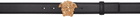 Versace Black 'La Medusa' Leather 3 CM Belt