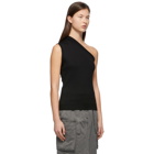 Juun.J Black Asymmetry Neckline Tank Top