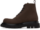 Bottega Veneta Brown Lace-Up Boots