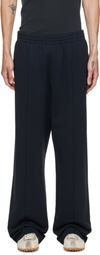 Helmut Lang Navy Logo Sweatpants