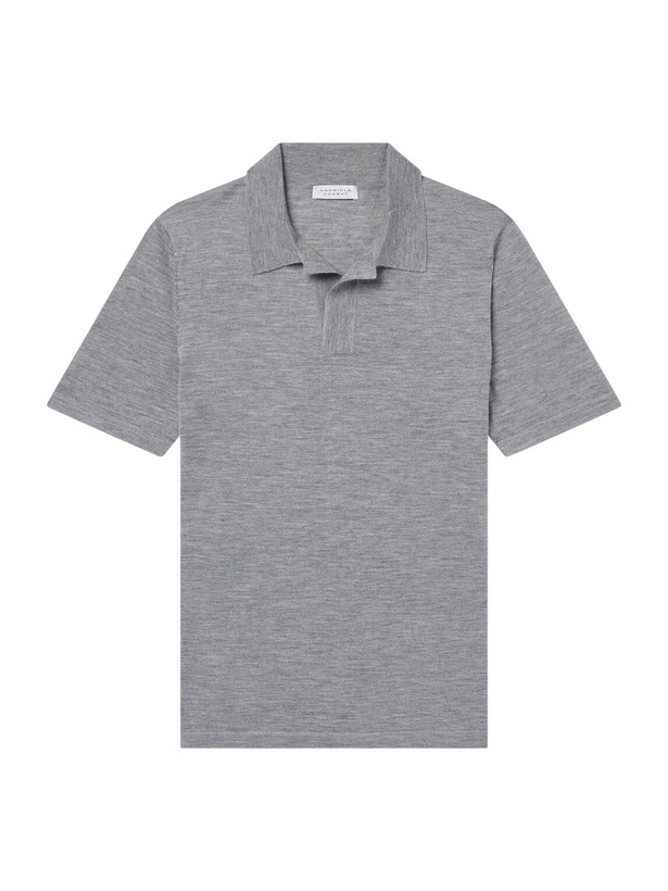 Photo: Gabriela Hearst - Stendhal Cashmere and Silk-Blend Polo Shirt - Gray