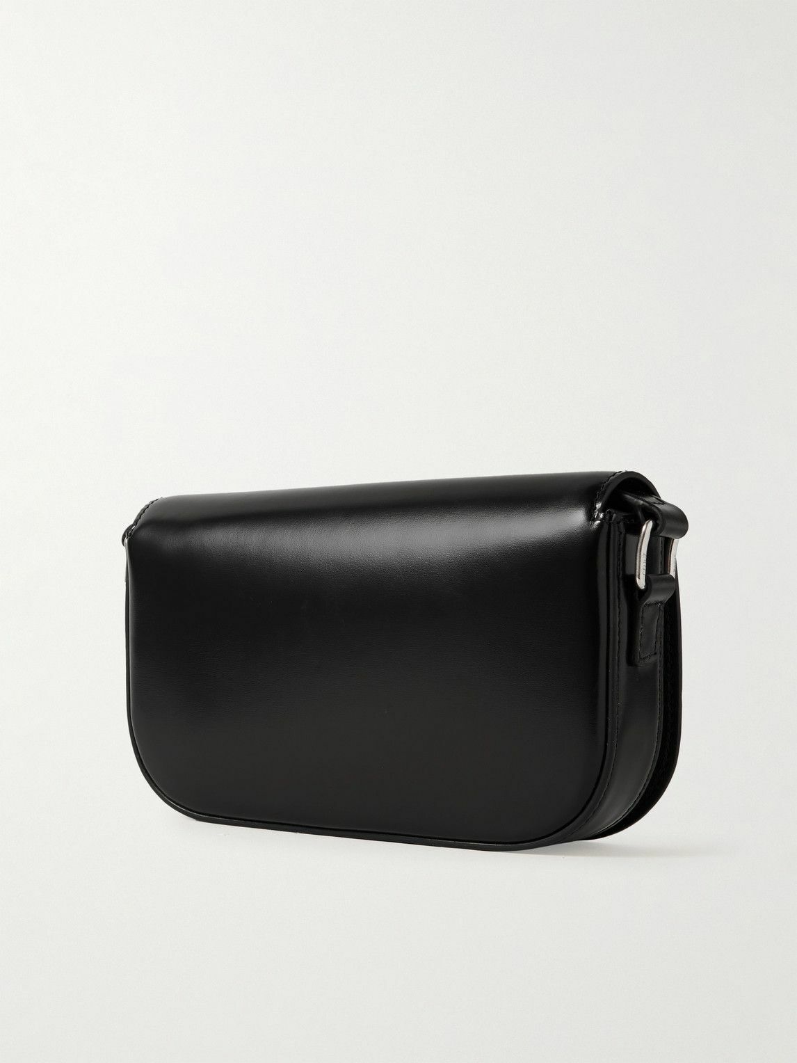 CELINE - Triomphe Small Glossed-Leather Messenger Bag