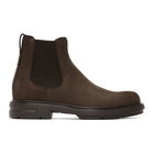 Ermenegildo Zegna Brown Verona Chelsea Boots