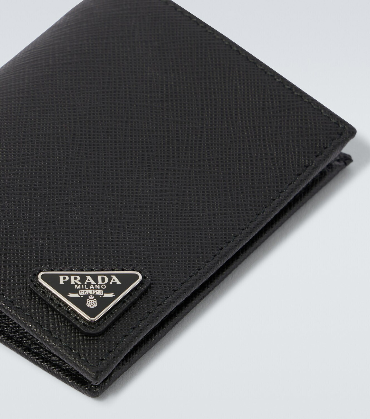 Prada Logo Saffiano leather wallet
