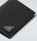 Prada Logo Saffiano leather wallet